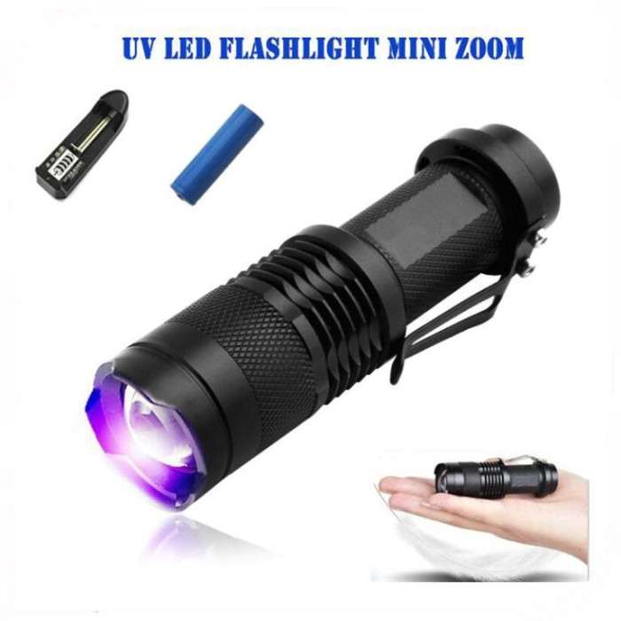 Rechargeable Waterproof Zoom LED Flashlight USB Torch Light